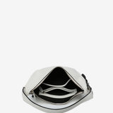 Small shoulder bag in white leather
