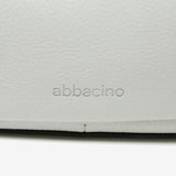 Small shoulder bag in white leather