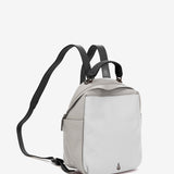 White leather backpack