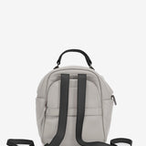 White leather backpack