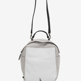 White leather backpack