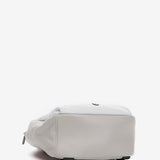 White leather backpack