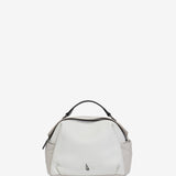 White leather shoulder bag