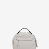 White leather shoulder bag