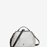 White leather shoulder bag