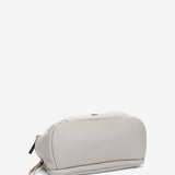 White leather shoulder bag