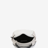 White leather shoulder bag
