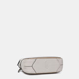 Bandolera mini en piel beige