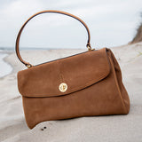 Umhängetasche in Cognac Serraje