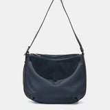 Umhängetasche in Leder und Blue Serraje