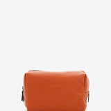 Große Damenledertasche in Orange.