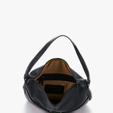Damentasche Hobo aus schwarzem Leder.