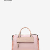 Women's crossbody bag in pink recycled fabrics