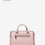 Women's crossbody bag in pink recycled fabrics