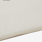 Laptop case in beige recycled fabrics