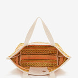Strandtasche in Gelbtönen