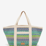Strandtasche in Grüntönen