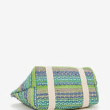 Strandtasche in Grüntönen