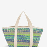 Strandtasche in Grüntönen