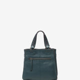 Leather shoulder bag in green