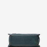 Leather shoulder bag in green