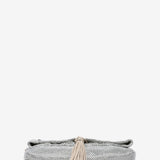 Metallic mesh party bag in silver