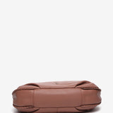 Pink leather hobo bag