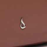 Pink leather hobo bag