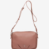 Mini-Ledertasche in Rosa