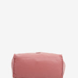 Large shopper bag in pink leather