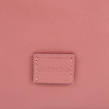 Large shopper bag in pink leather