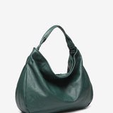 Grüne Leder-Hobo-Tasche