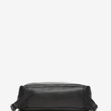 Schwarze Lederhandtasche