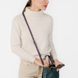 Leather shoulder bag in green