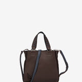 Brown leather shoulder bag
