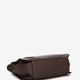 Brown leather shoulder bag