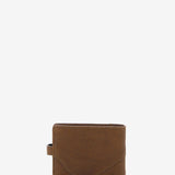 Leather card holder in green