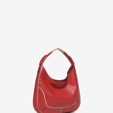 Small leather shoulder bag in red