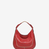 Small leather shoulder bag in red