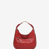 Small leather shoulder bag in red