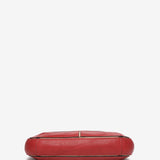 Small leather shoulder bag in red