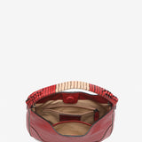 Small leather shoulder bag in red
