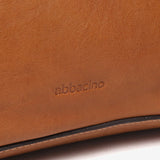 Small leather shopper bag in cognac