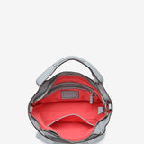Bolso shopper pequeño de piel en azul