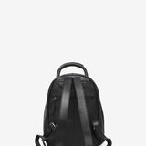 Black leather backpack