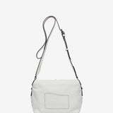 White leather shoulder bag