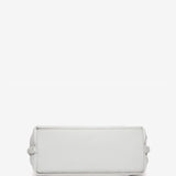 White leather shoulder bag