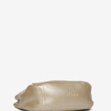 Small leather handbag in gold