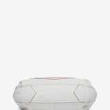 White leather shoulder bag