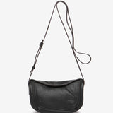 Small leather shoulder bag in black